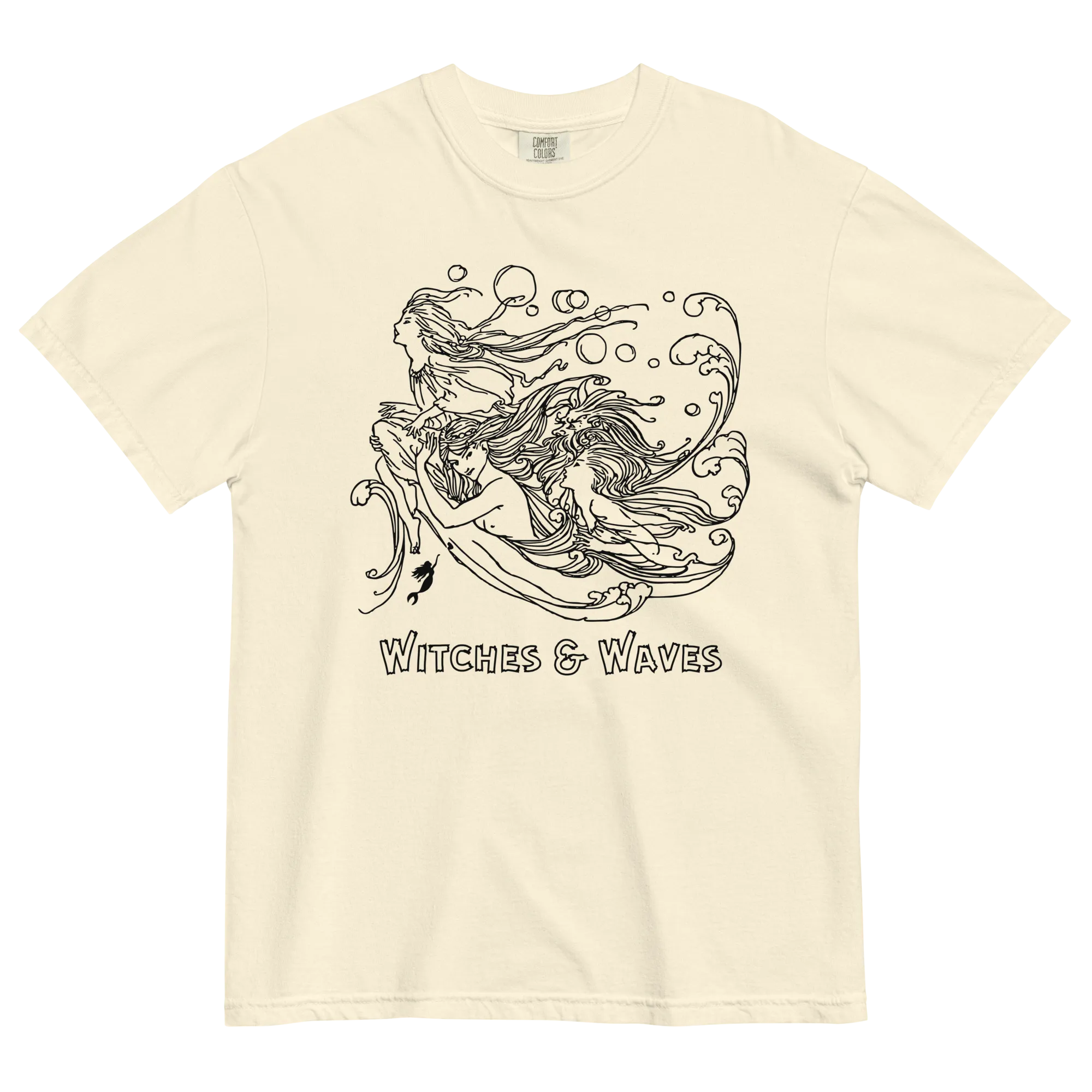 Witches & waves - Women's dyed heavyweight t-shirt