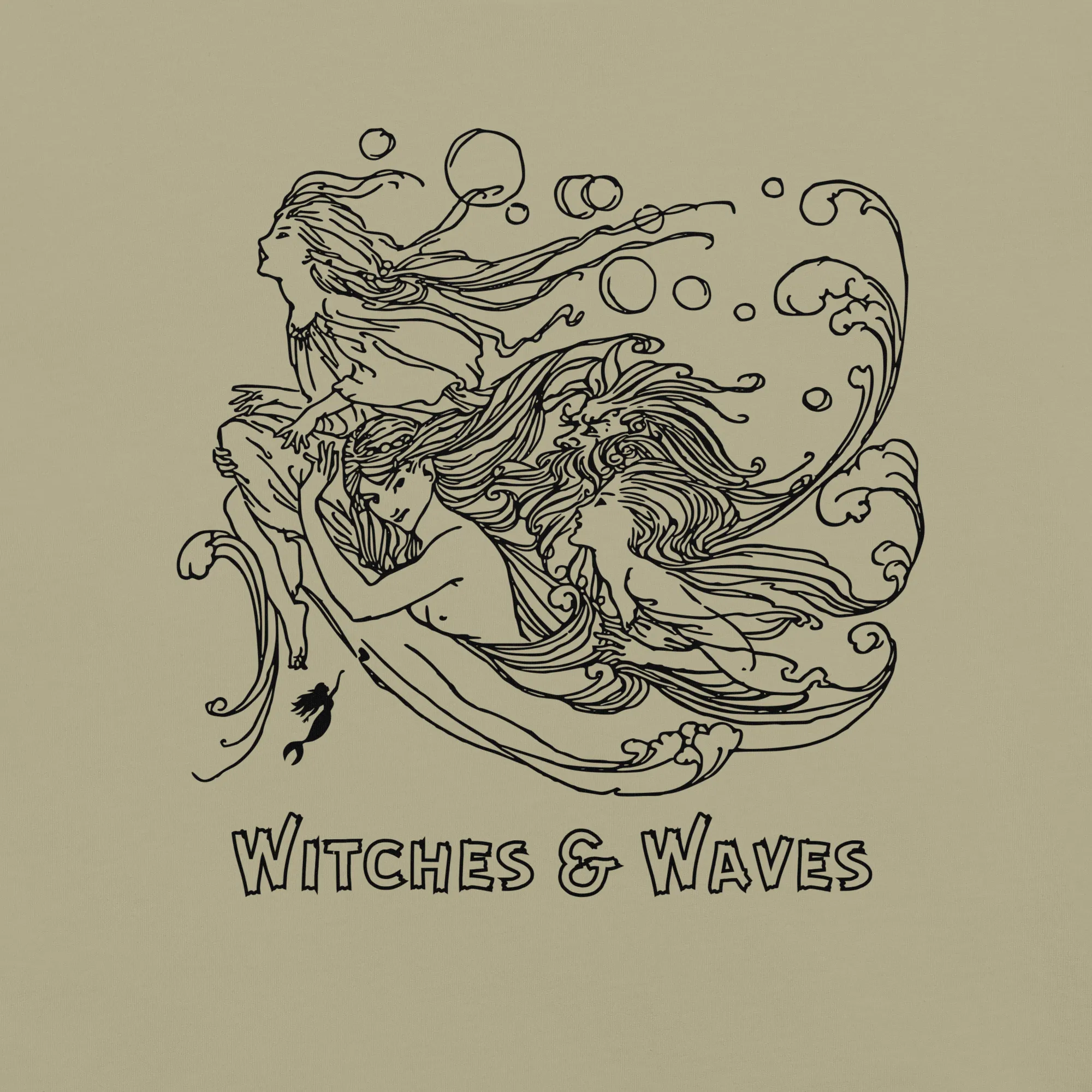 Witches & waves - Women's dyed heavyweight t-shirt
