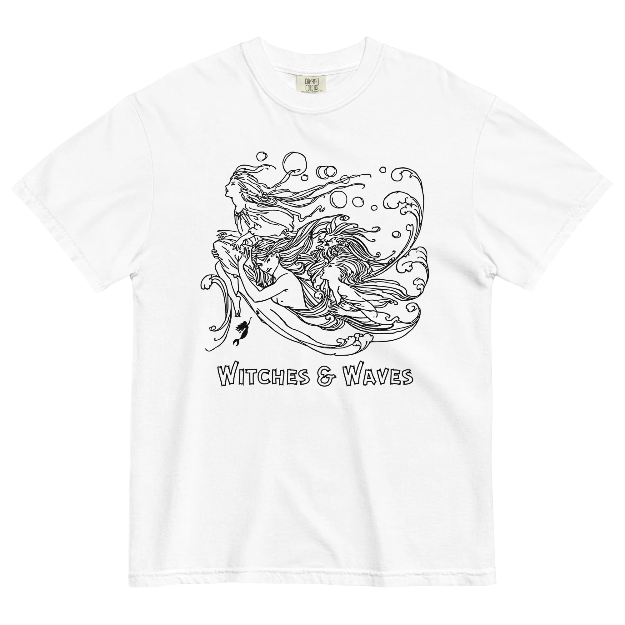 Witches & waves - Women's dyed heavyweight t-shirt