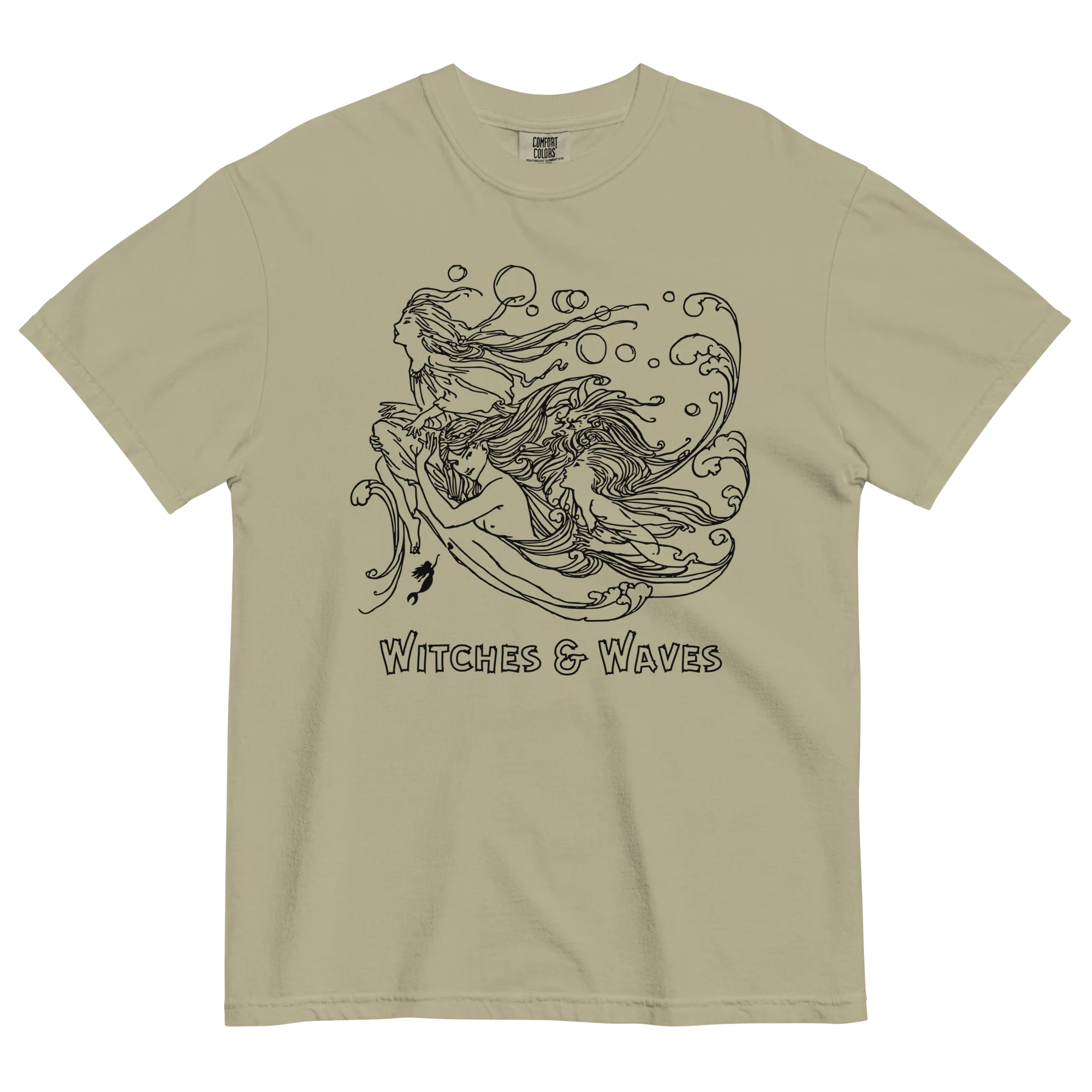 Witches & waves - Women's dyed heavyweight t-shirt