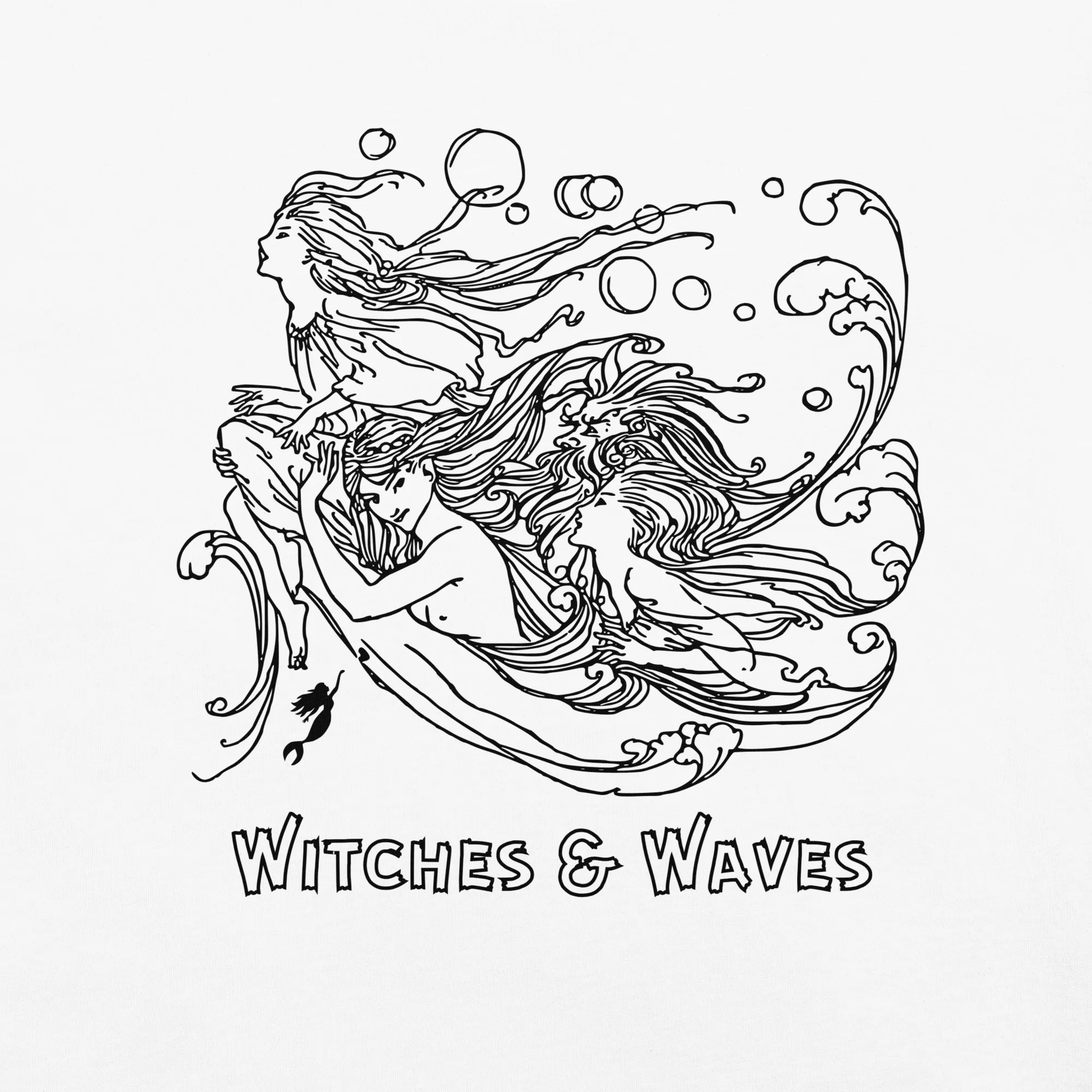 Witches & waves - Women's dyed heavyweight t-shirt