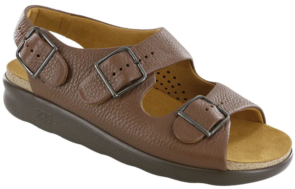 Women's Relaxed Heel Strap Sandal in Amber