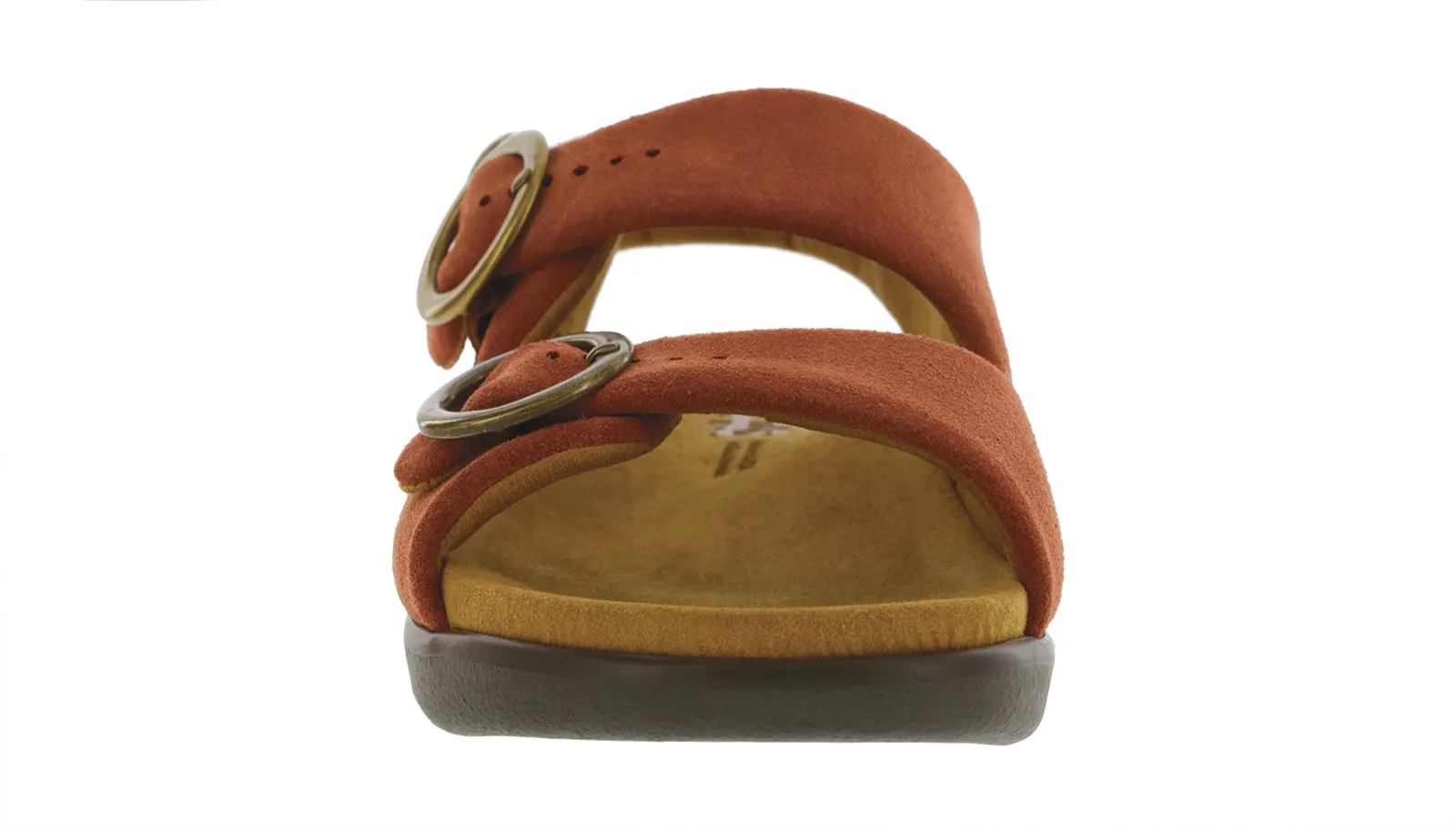 Women's Relaxed Heel Strap Sandal in Rust