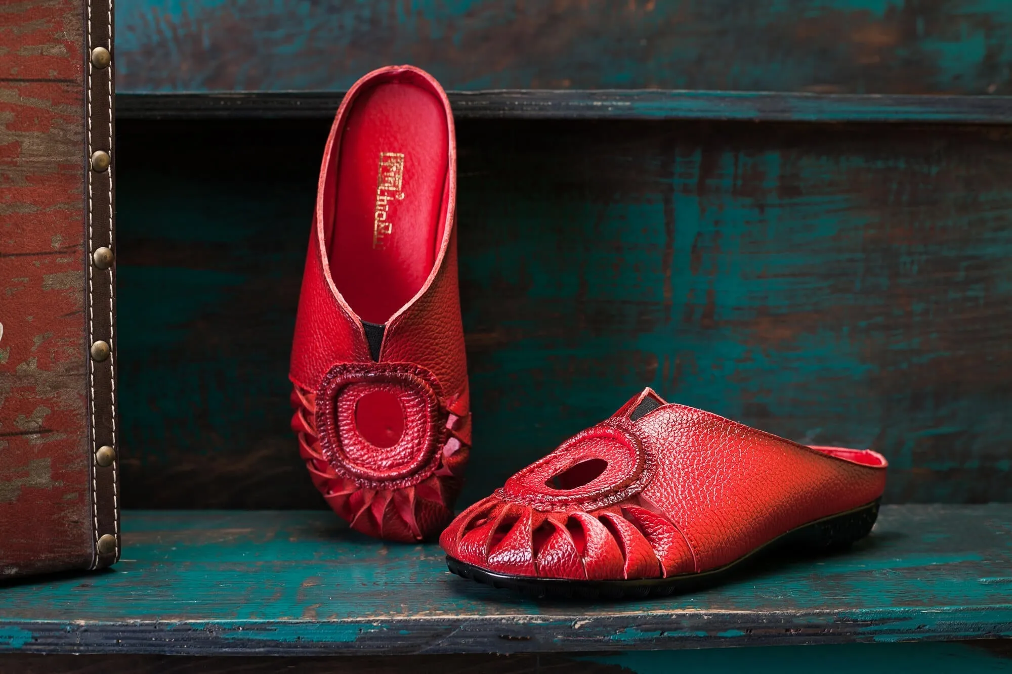 Woven Reaching Cut-Out Mules - Rumour Has It