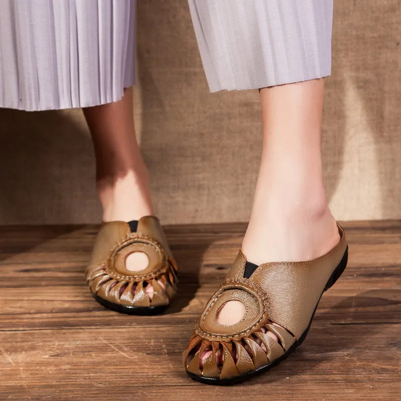 Woven Reaching Cut-Out Mules - Rumour Has It