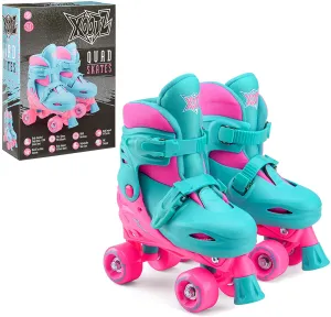 Xootz Kids Quad Skates, Pink/Blue S (9-12)