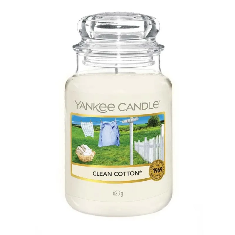 Yankee Candle Large Jar Clean Cotton  623g
