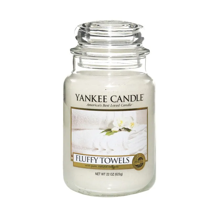 Yankee Candle Large Jar Fluffy Towels 623g
