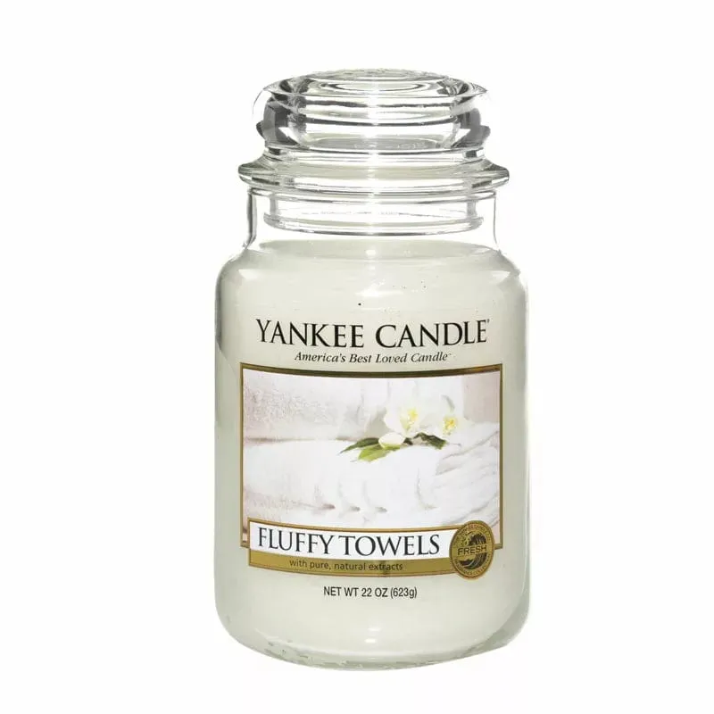 Yankee Candle Large Jar Fluffy Towels 623g